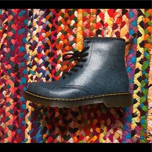 Dr martens-Blue snakeskin boots NEW